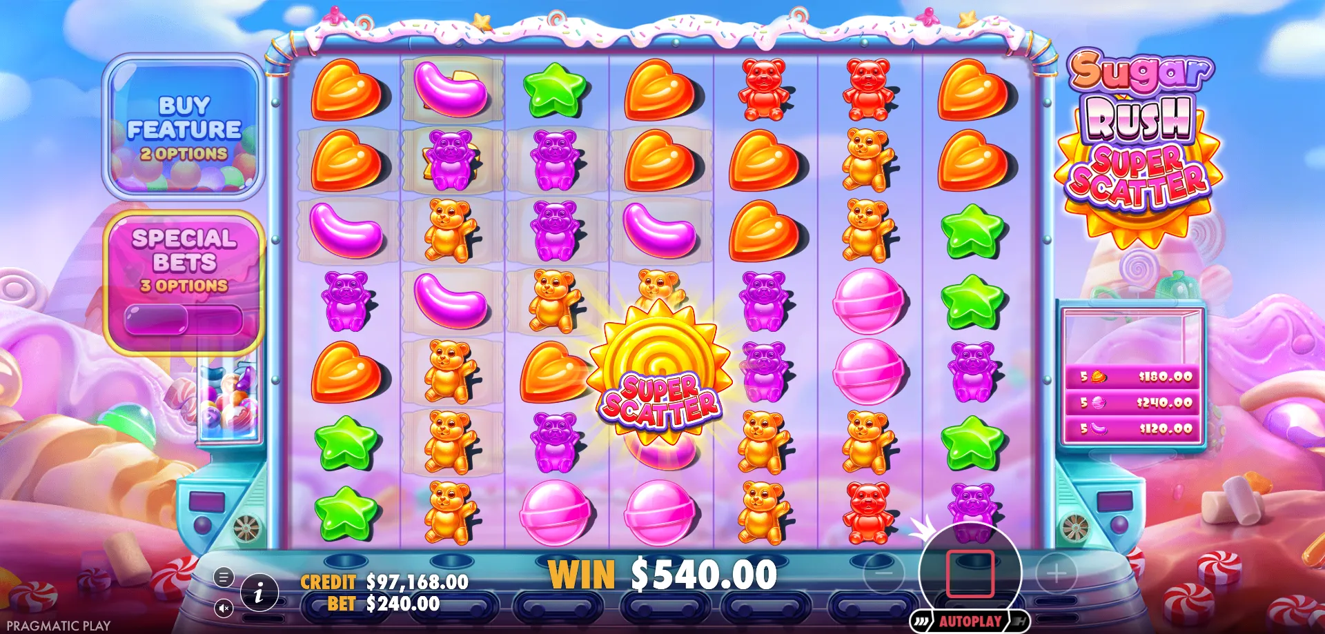 Spela Sugar Rush Super Scatter p&aring; Mobilen